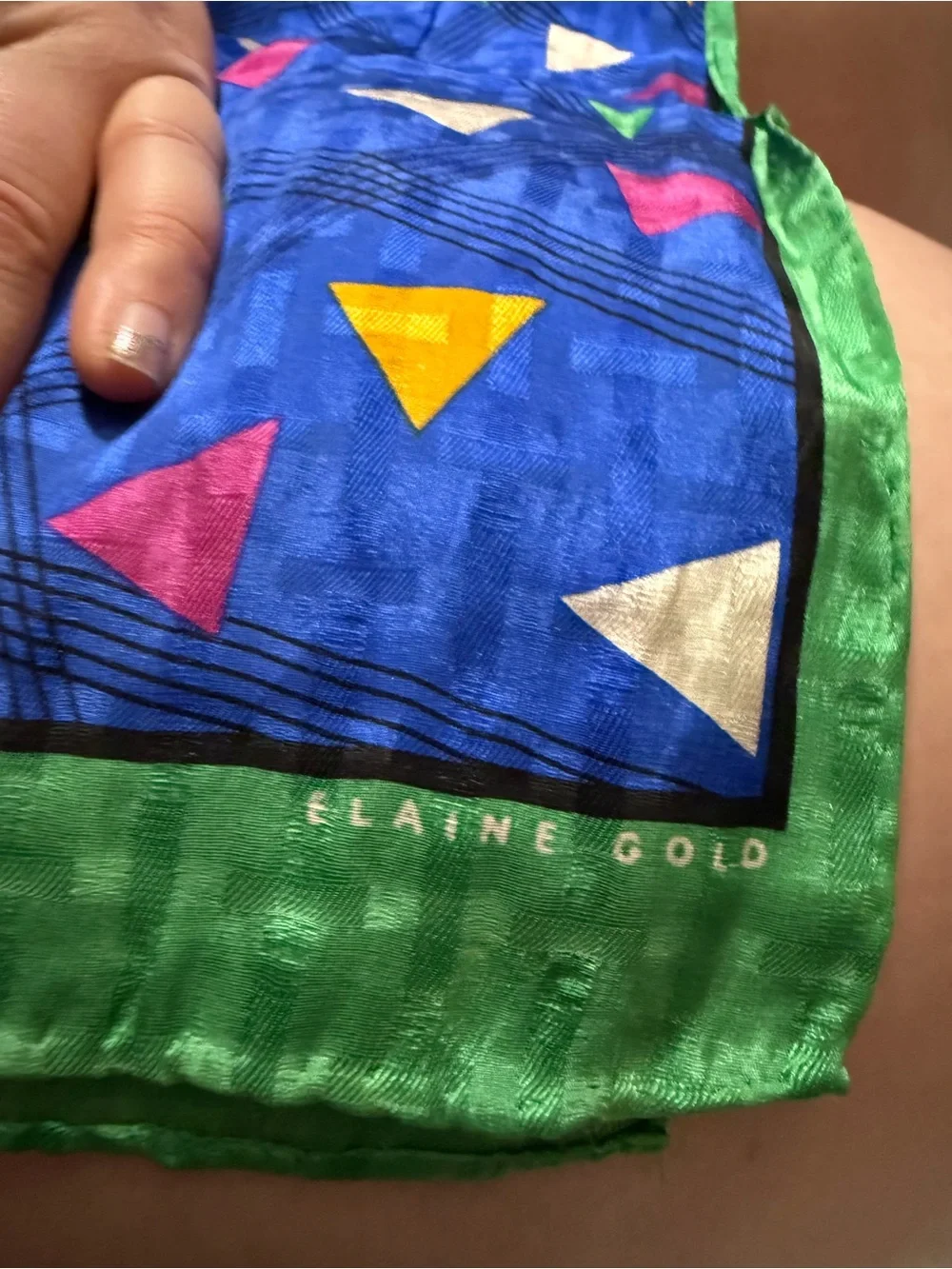 Vintage 80s silk scarf